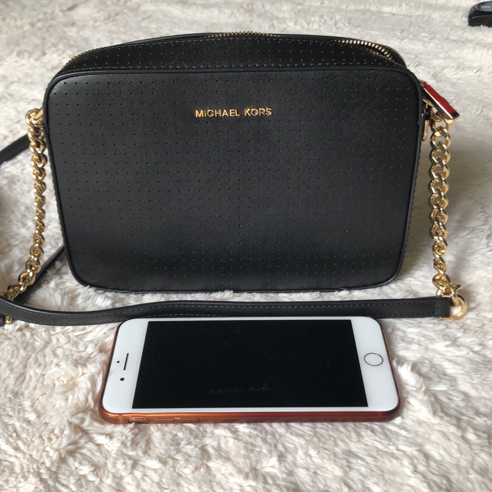 Michael Kors perforated crossbody
